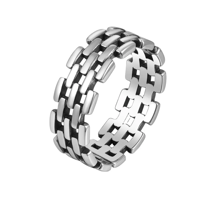 

Best Selling Popular Cool Silver Black Ring for Men Sterling Silver Rings 925
