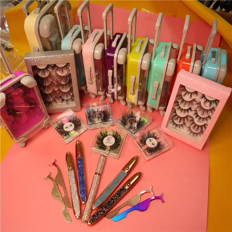 

Free Sample 25mm Mink Eyelashes Wholesale Handmade Lashes 25 mm 3d Mink Eyelash with Customized Box, Black