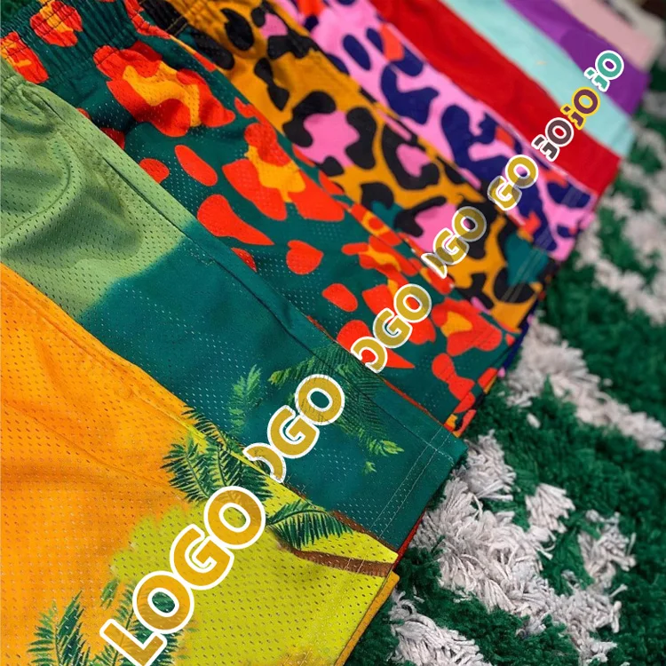 

Mens custom logo mesh shorts Mens shorts wholesale suppliers Elastic Waist digital printing Polyester jogger shorts, Customized color