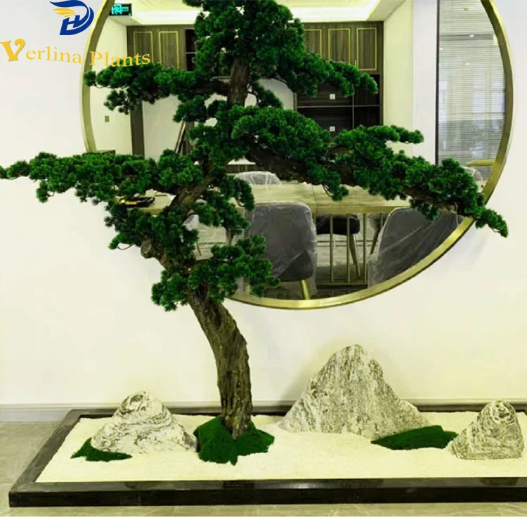 

artificial plants factory directly sale pine tree bonsai for decoration