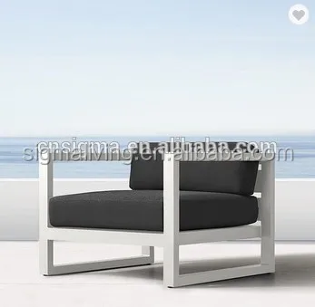 Modern garden aluminium V-shape furniture outside sofa sets
