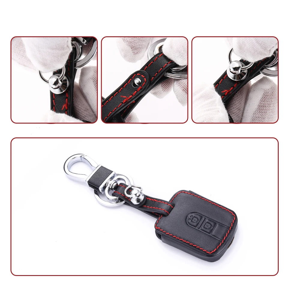etopmia 2 Buttons Leather Remote Car Key Cover Case Fob for Nissan Qashqai Micra Navara Almera New etopmia 2 Buttons Leather Remote Car Key Cover Case Fob for Nissan Qashqai Micra Navara Almera New