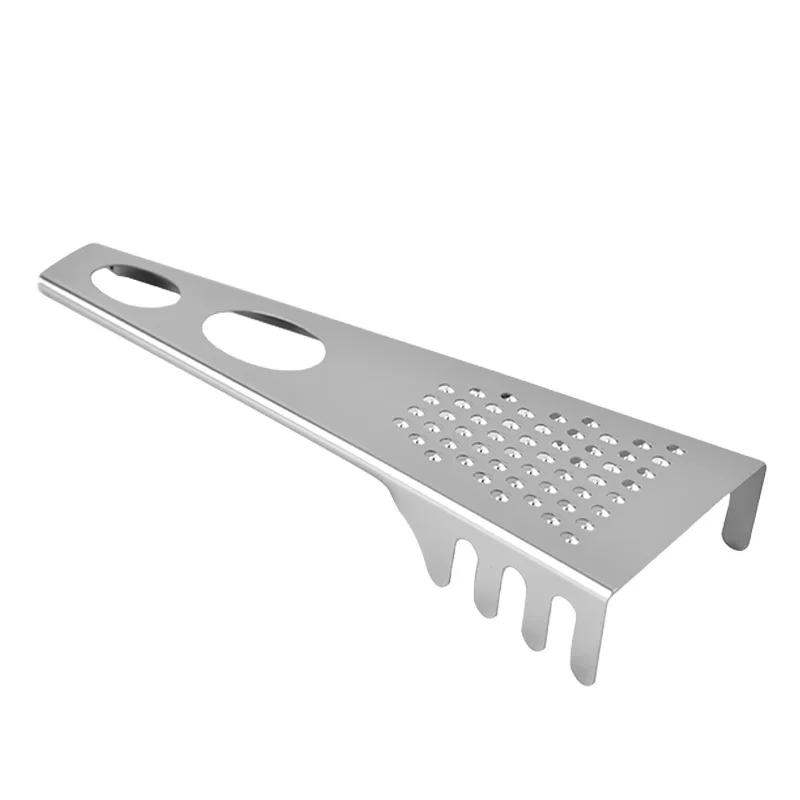 

Unique kitchen gadgets Stainless steel Spaghetti measuring tool ginger peeler pasta server multifunctional grater cheese grater, Silve