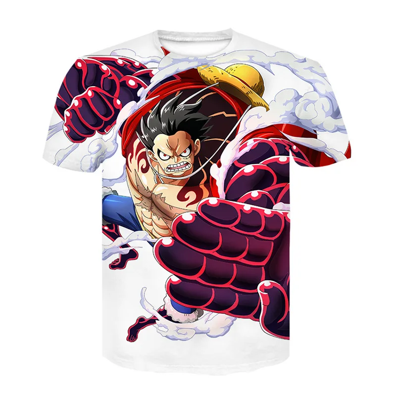 

One Piece Luffy 3D Print Fashion T Shirt Men Summer Short Sleeve 2019 Casual Tshirts Popular Anime Trendy Tee Shirt Homme