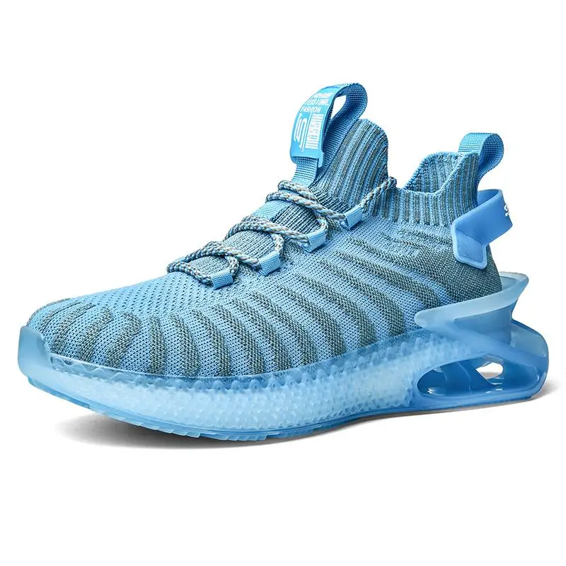 

Boy Breathable Platform Man Fashion Blue Sole Sneaker, Summer Sneaker For Man