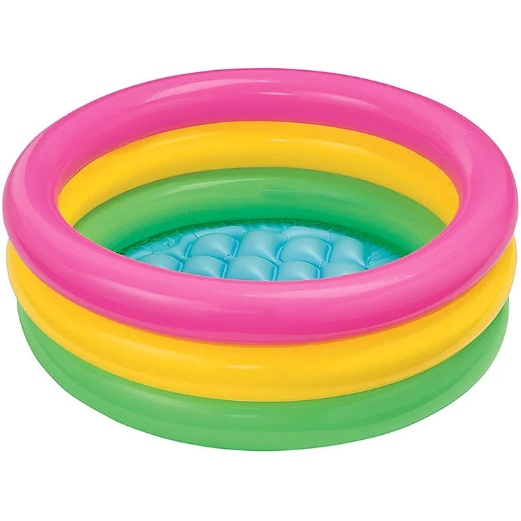 

Sunset Glow Baby Pool (34 in x 10 in)/children toys learn swim at home/take cool summer, Rainbow colors