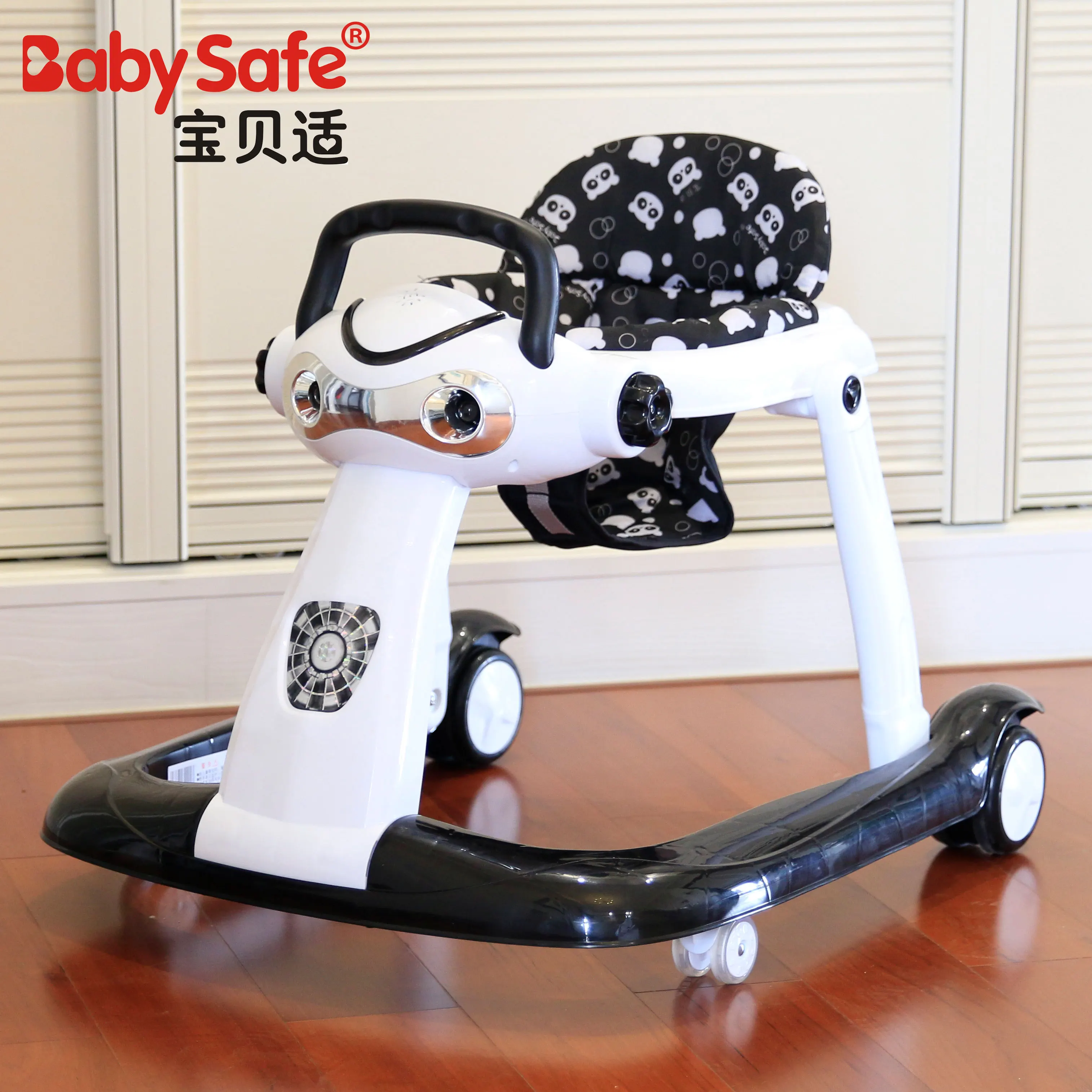 

Babysafe foldable Speed control Educational simple baby walker with adjustable seat