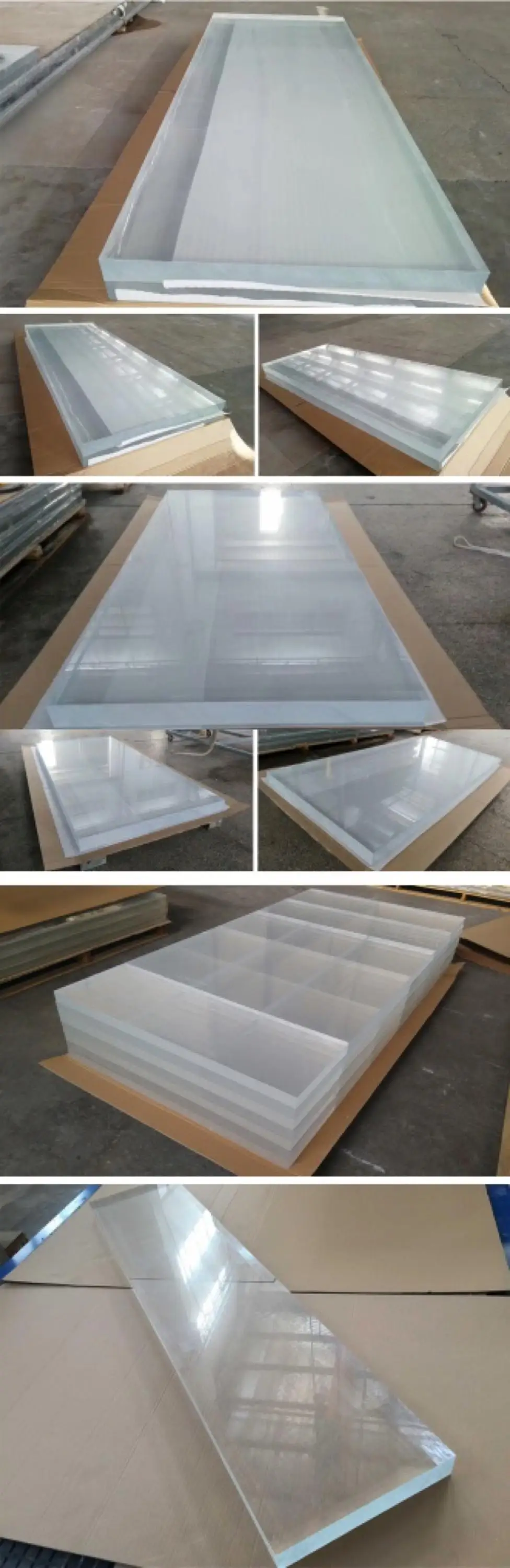 50mm 70mm 80mm 100mm Extra Thick Clear Acrylic Sheets For Aquarium