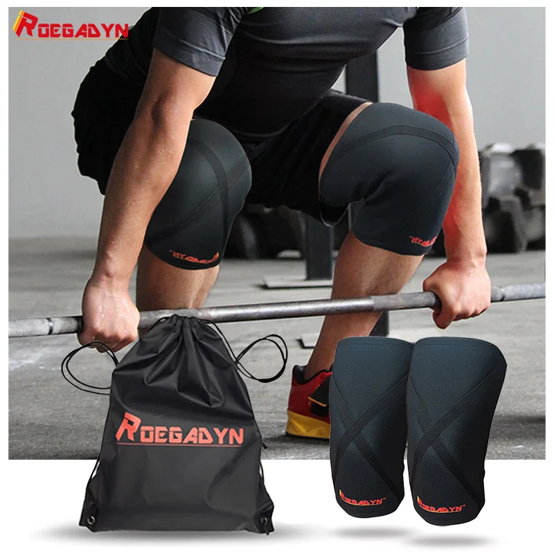 

Wholesale Custom Weightlifting Support Neoprene Elastic Power lifting 7MM knee Sleeve