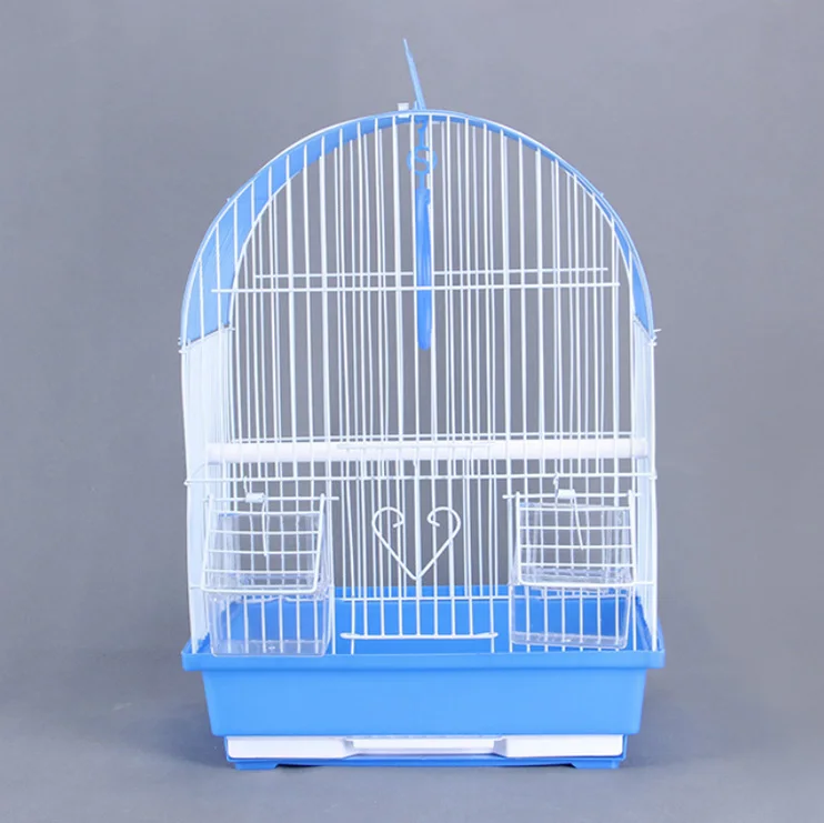 

Metal Material and Push-up Closure Type Large Bird Cages for Sale Birds, Blue/red/green