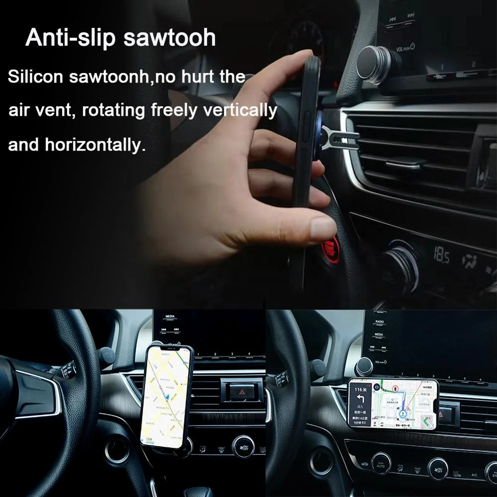 
Multifunctional Universal Phone Holder Adjustable Car Air Vent Phone Mount Sticky Smartphone Finger Ring Kickstand 