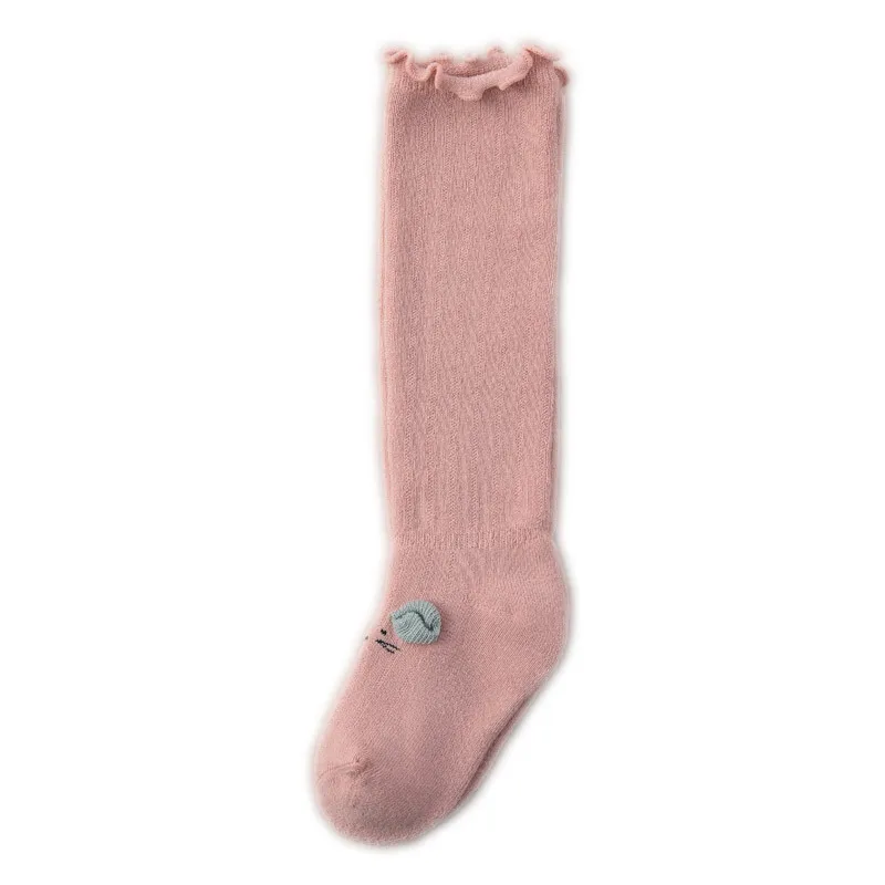 

4Pairs Toddler Baby Cotton Mesh Breathable Socks Newborn Infant knee High Baby Girls Socks Baby Socks, Picture