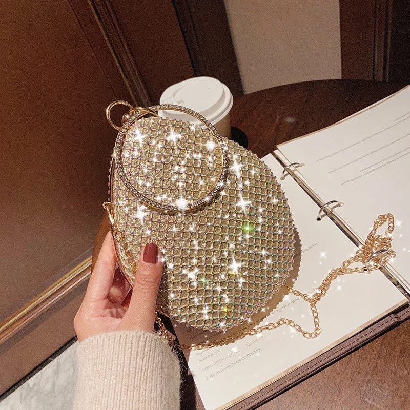 

2021 Trends Fashion Wedding Party Bridal Rhinestone Bag Clutches And Evening Bags Purse Handbags For Ladies