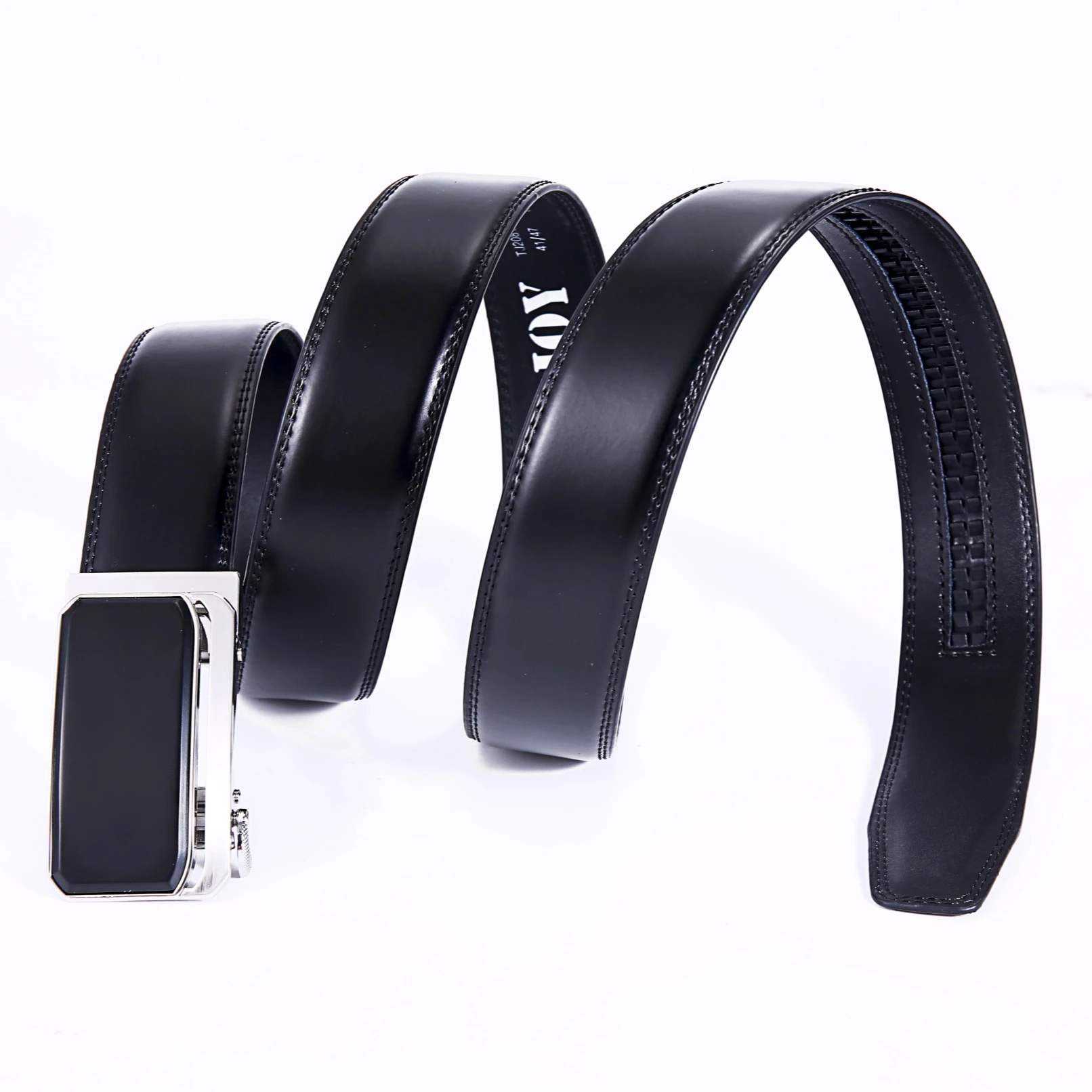 

Luxury deep laser logo famous brand genuine leather men belts, Shown
