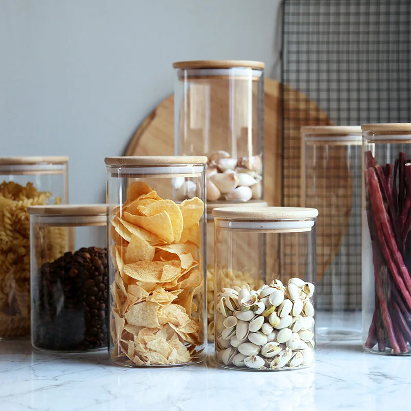 

Transparent sealing glass Storage jar dry fruit glass jars and containers