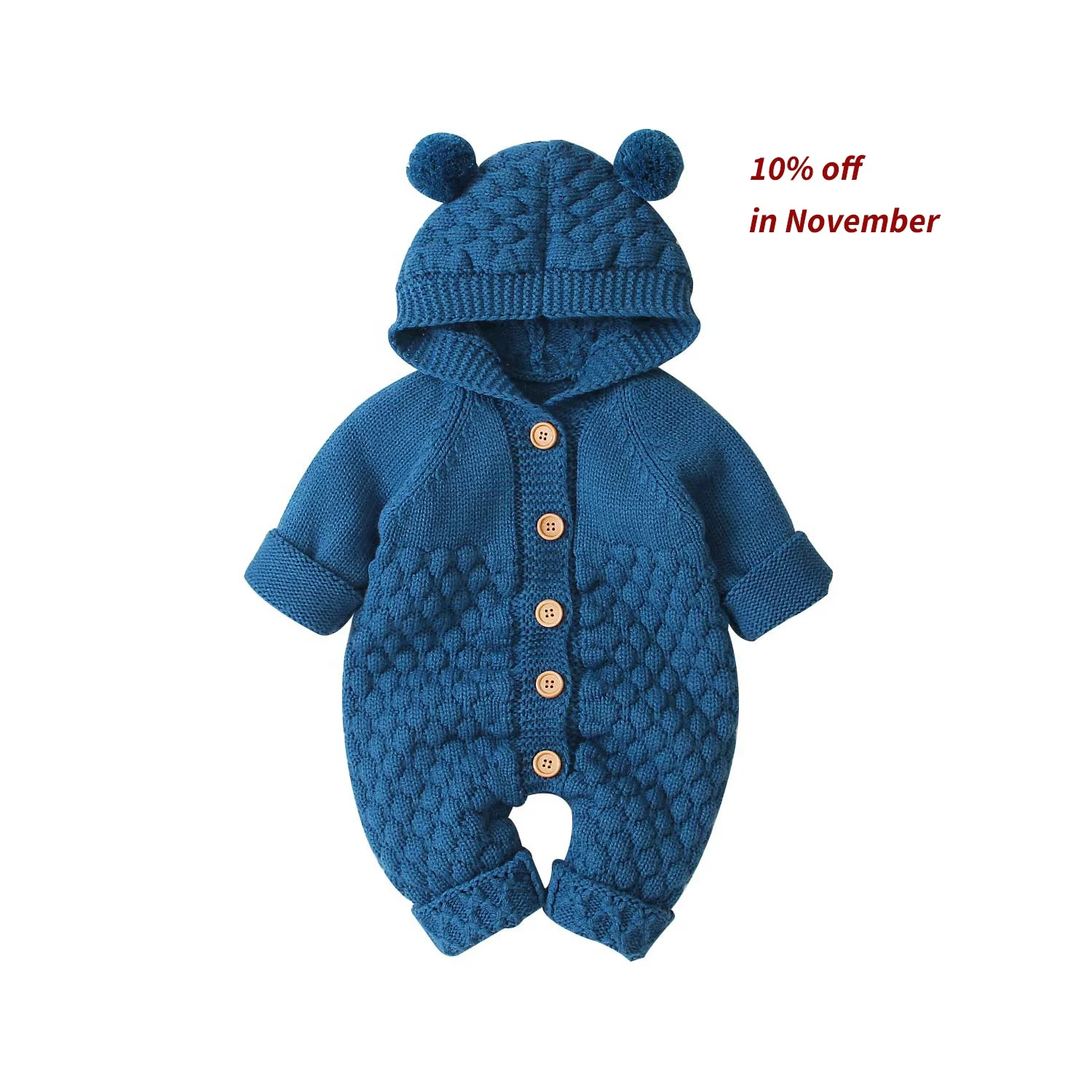 

Infant Winter Clothing Knitted New Cute Set Girl Boy Clothes Romper Newborn Jumpsuits Girls' Baby Rompers