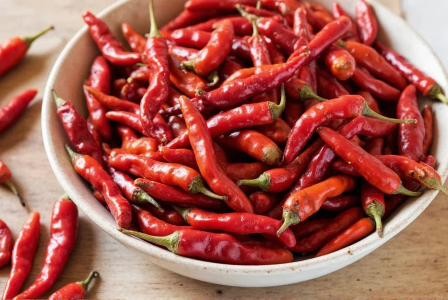 Variety of Dried Chilies