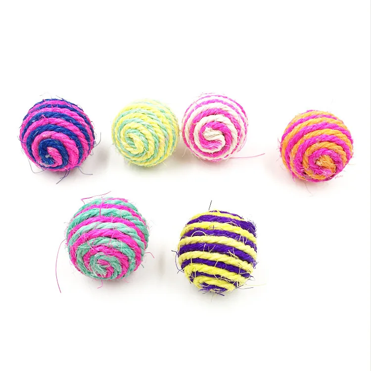 

Cat toy small sisal ball small cat toy small wear-resistant grab cat stick sisal ball mill claw toy