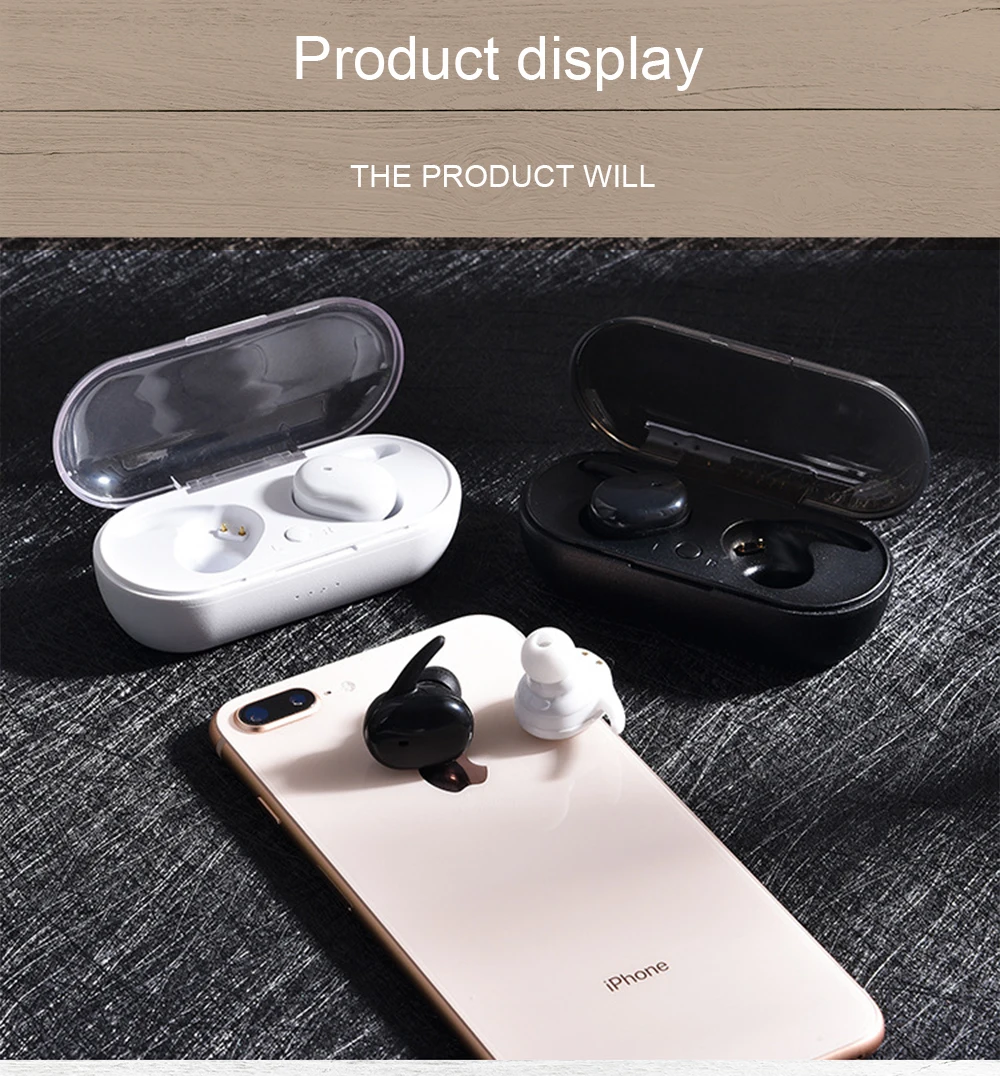 Cross-border customized new TWS4 Bluetooth Headphone 5.0 Touch Motion Biaural Belt Charging Warehouse TWS Headset TWS - ANKUX.COM