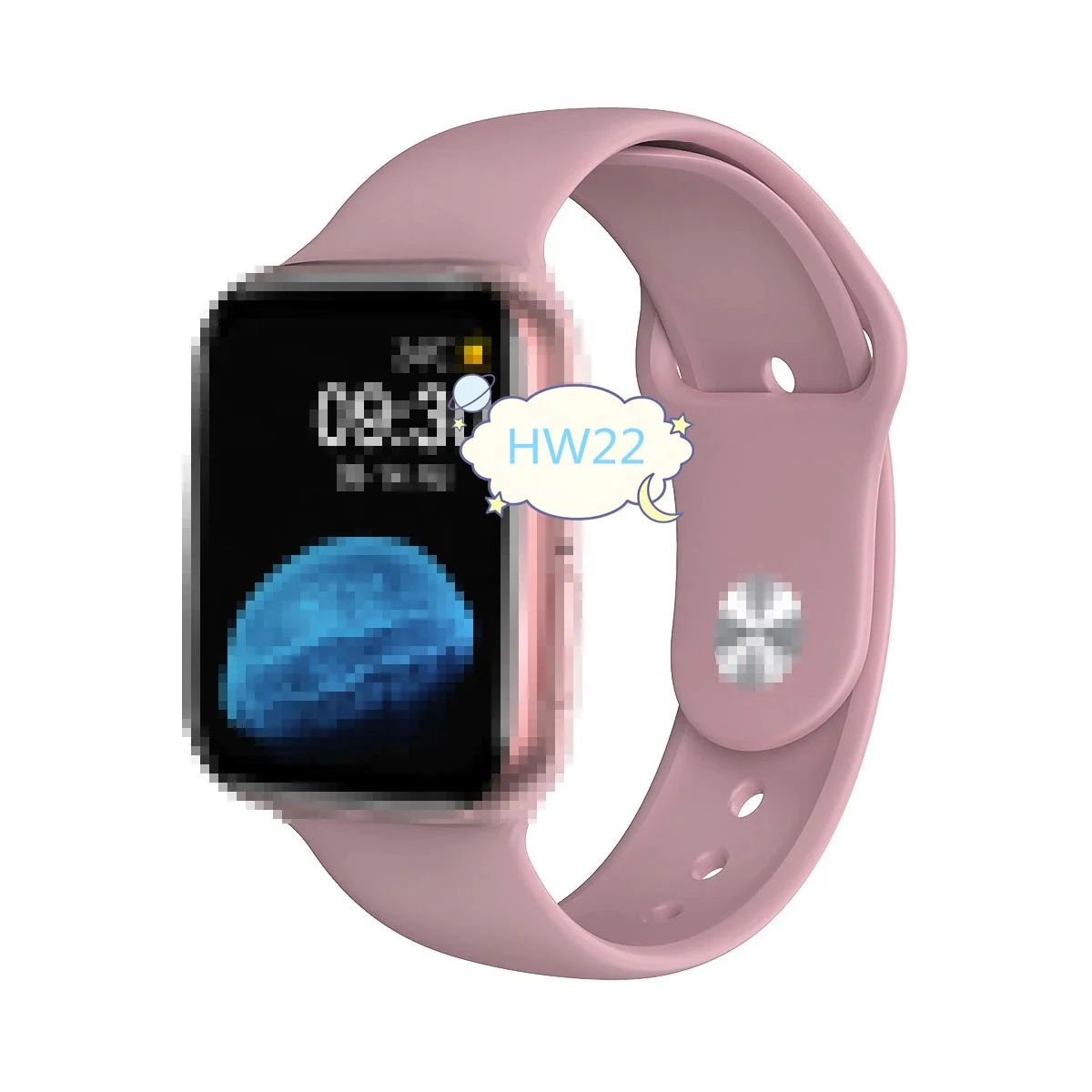 

HW22 sport Smart Watch1.75 inch Full Screen bt call 44mm reloj series 6 smartwatch PK iwo 12 pro w46 w26 hw12 hw16, Black, pink, white,red, blue