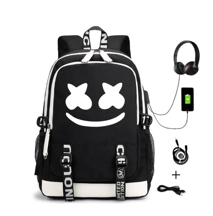 

2020 customize korean bag backpack with usb charge