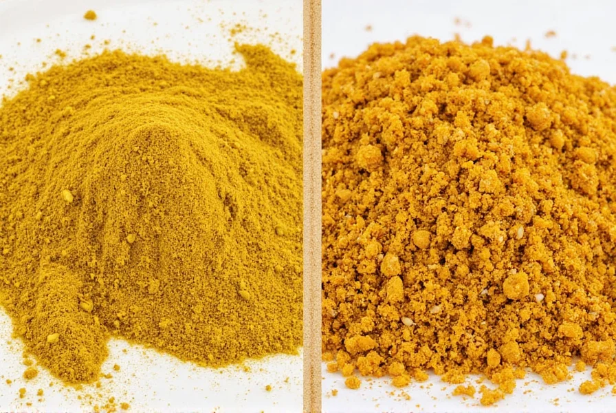 Glass jars of ground mustard stored in a dark pantry