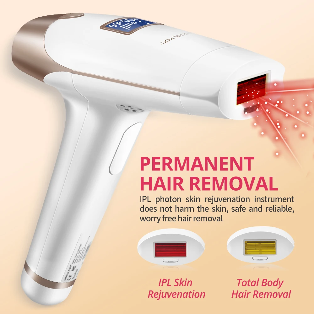 

Lescolton T009I Best Portable Epilator Beauty Product Painless Hair Remover Ipl Led Laser Hair Removal Handset Home Device, White