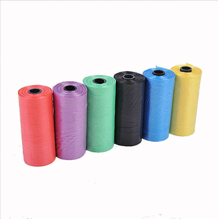 

Manufacturer OEM indoor outdoor poop bags for dog use multi-colors biodegradable waste bags, Red,black,pink,blue,green,purple or as your requirement