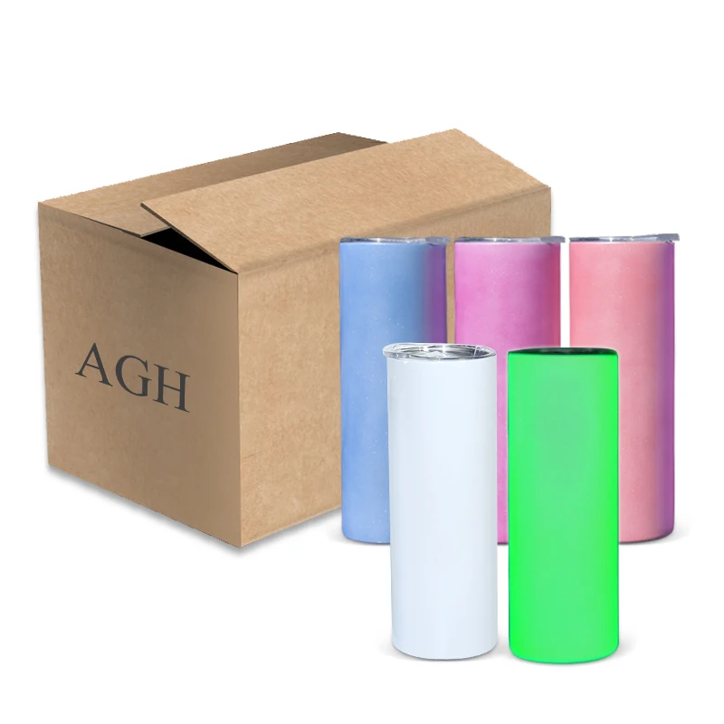 

USA warehouse sublimation 20oz UV color change and glow in dark straight tumbler for Dye Sublimation blanks Heat Press