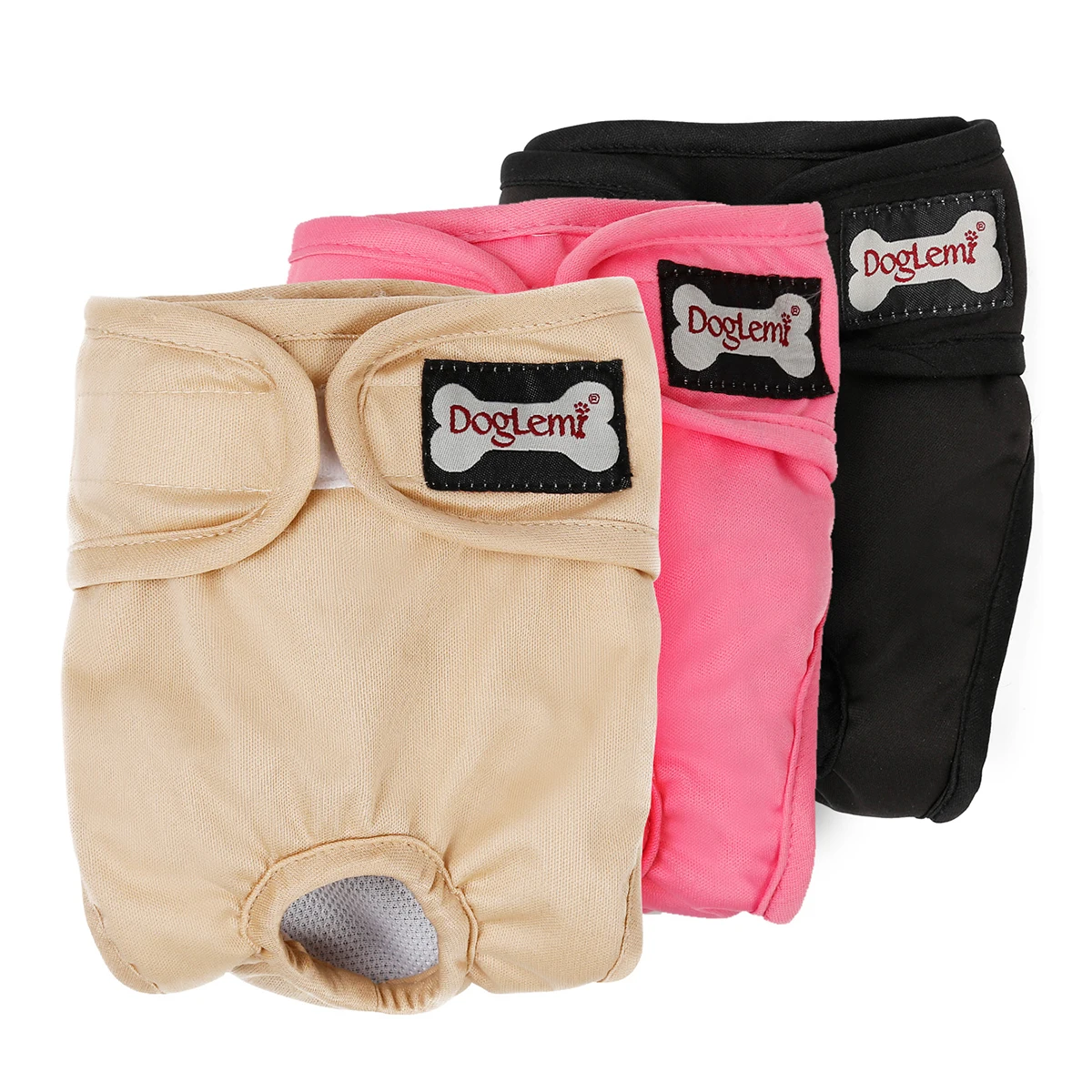 

Female Girl Dog Sanitary Panties Pants Pet Diaper Washable Cotton Dog Underwear