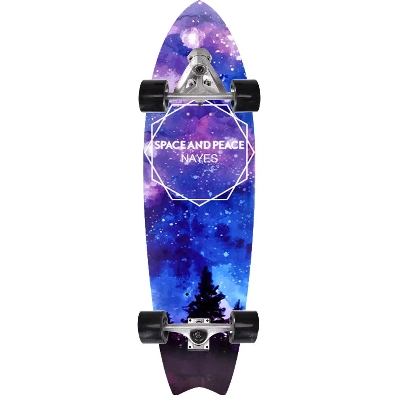 

S7 Acrylic Skateboard Withmaple Deep Groove for Adult Fish Board
