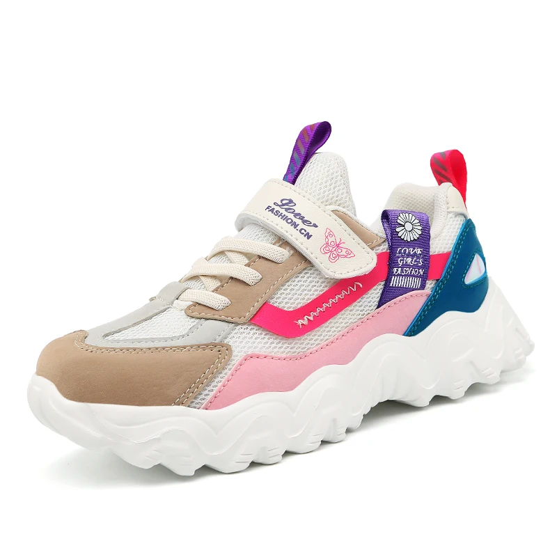 

Summer new design children's shoes breathable mesh casual flexible composite sole sneakers girls old shoes