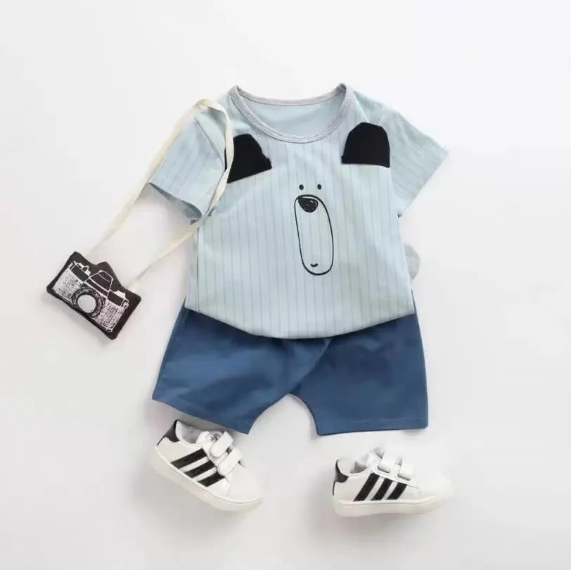

Wholesale Spring Autumn Cartoon Ropa Bebes Ropa Fashion Cotton Infant Toddler Age Clothes Baby Rompers Pant Baby Clothing Set, Picture