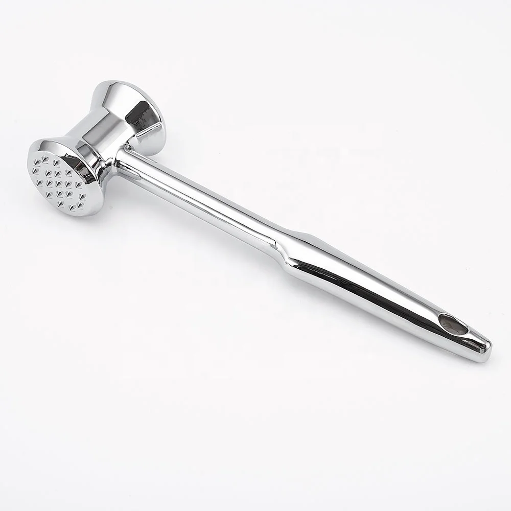 

Heavy Duty Stainless Steel Dual-Sided Meat Mallet Meat Tenderizer Hammer Tool For Tenderizing Steak