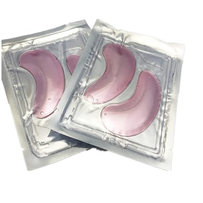 

Hot Sale Anti-Aging Vegan eye masks Treatment for Puffy Eye Bags Dark Circle Wrinkles Pink Collagen Crystal Eye Masks