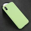 Candy Color Matte Phone Case For iPhone XS MAX X XR Simple Solid Soft TPU Cases Back Cover