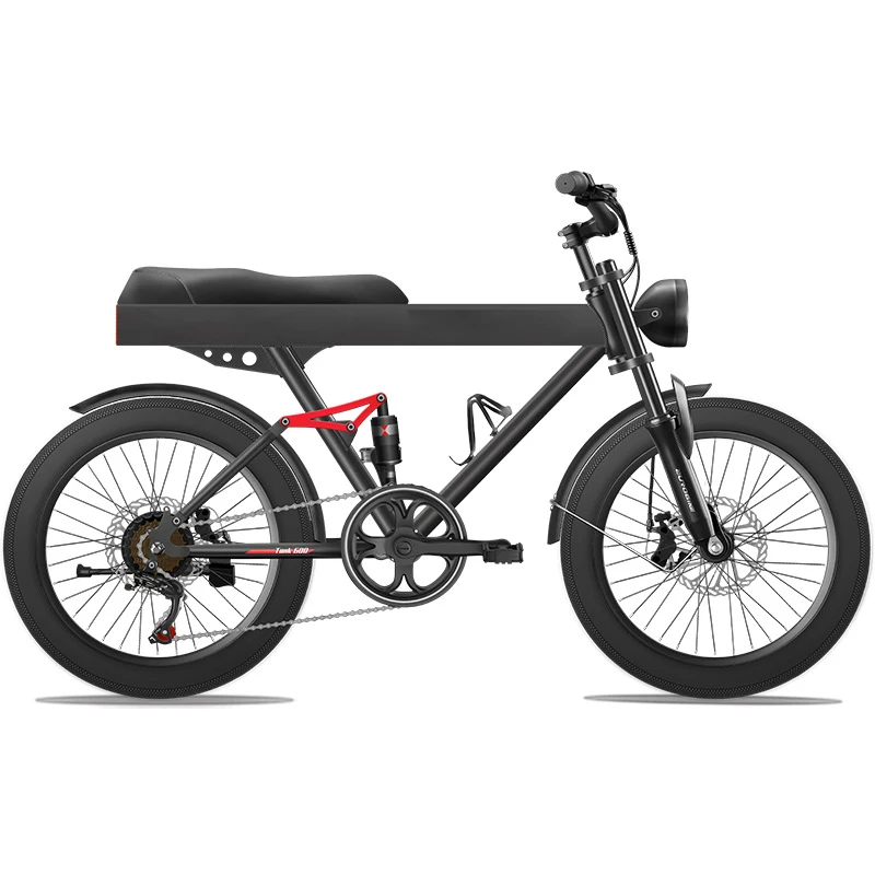 

Motorcycle beach cruiser ebike electric fat tire cycle long ride distance large motor power bicycle 1000W 48V 20" bike for adult