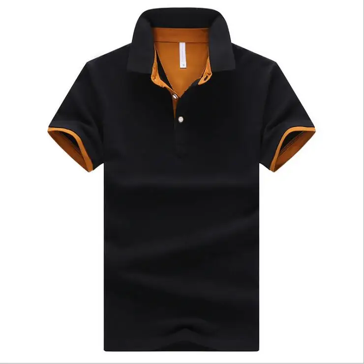 
New Design Custom Logo men clothes Short Sleeved 95% Cotton T Shirt Casual Lapel Polo Shirt 