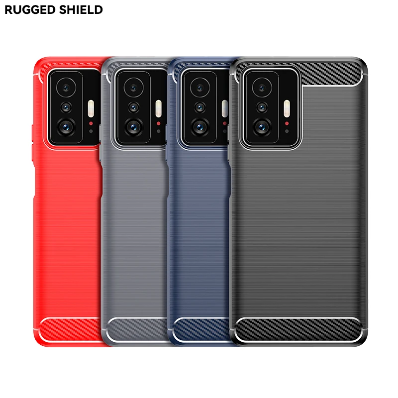 

Carbon Fiber Shockproof Soft TPU Back Cover mobile Phone Case For xiaomi redmi note 8 Pro