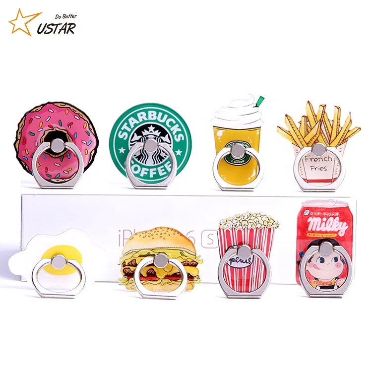 

Acrylic Custom Metal Holder Mobile Finger Cell Phone Ring Car Mount Stand,Cell Phone Ring Holder, Clear,any color is available