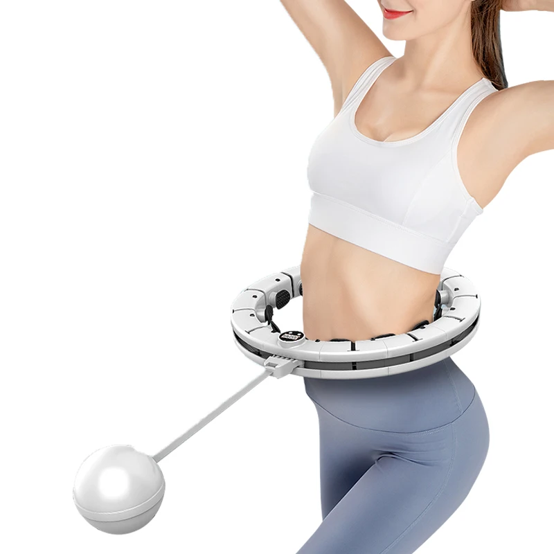 

2 in 1 Fitness Weight Loss Smart Weighted Hula Ring Hoops