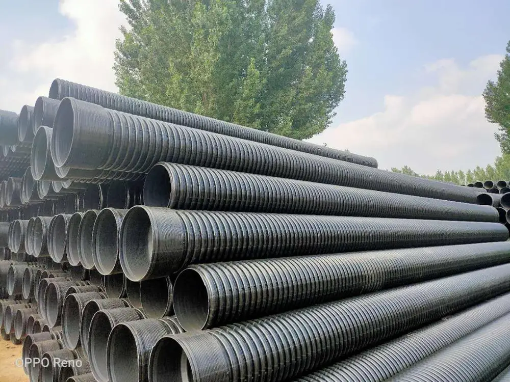 Sn4 Sn8 18 Inch Hdpe Double Wall Corrugated Drainage Pipe
