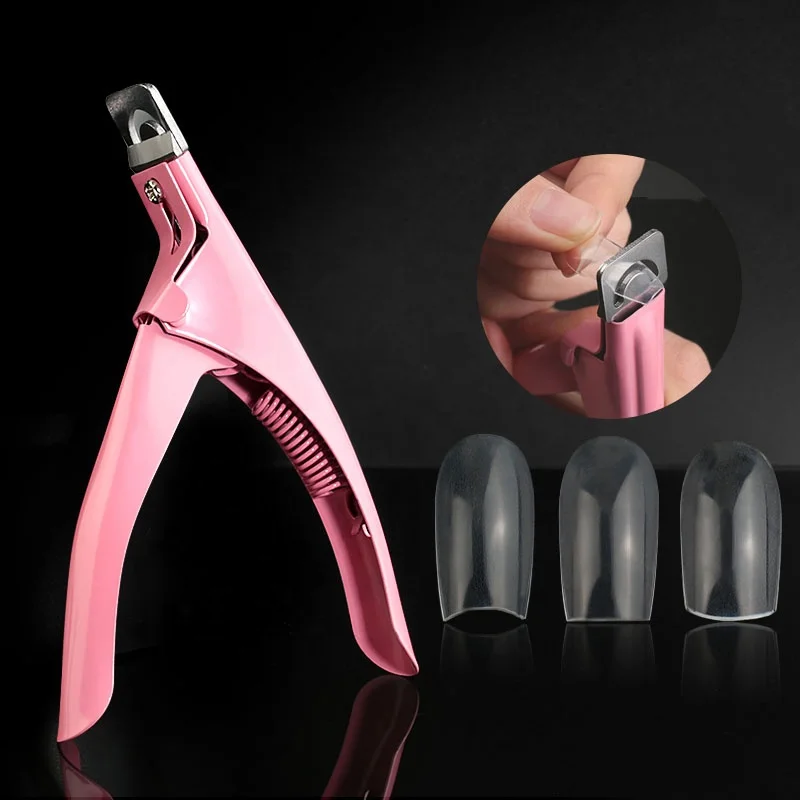 

Professional Nail Art Manicure Clamp Clipper False Tips Edge Cutters Manicure Colorful Stainless Steel False Nail Art Tools, Customized color