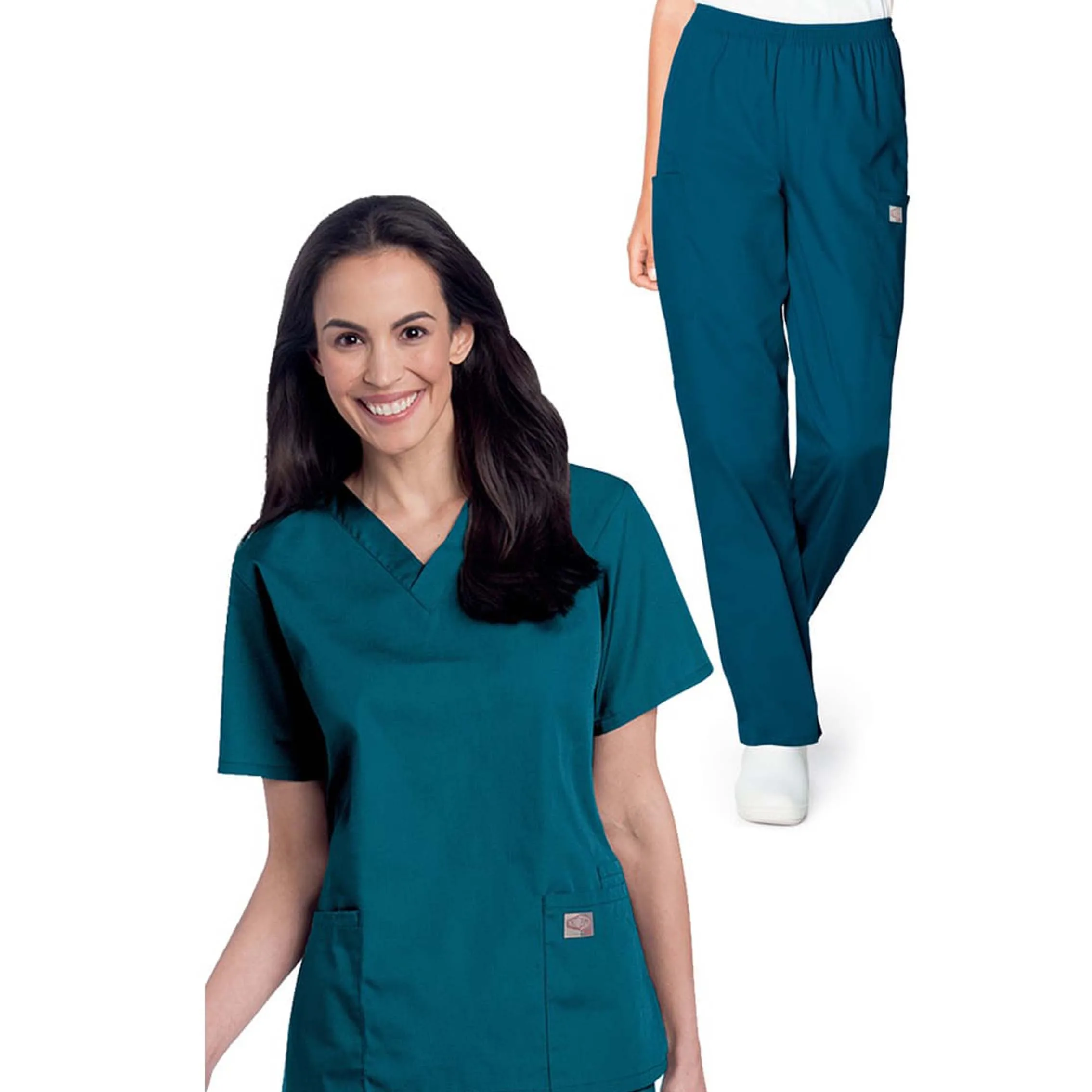 

V-neck Surgical Gowns Doctors Nurses Uniforms Hospital coat and Pant Medical Scrub Sets