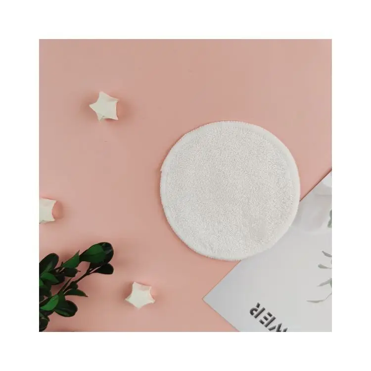 

Hot Sale The High-Quality Product And Cheap Bamboo Cotton Soft Reusable Makeup Remover Pads, White