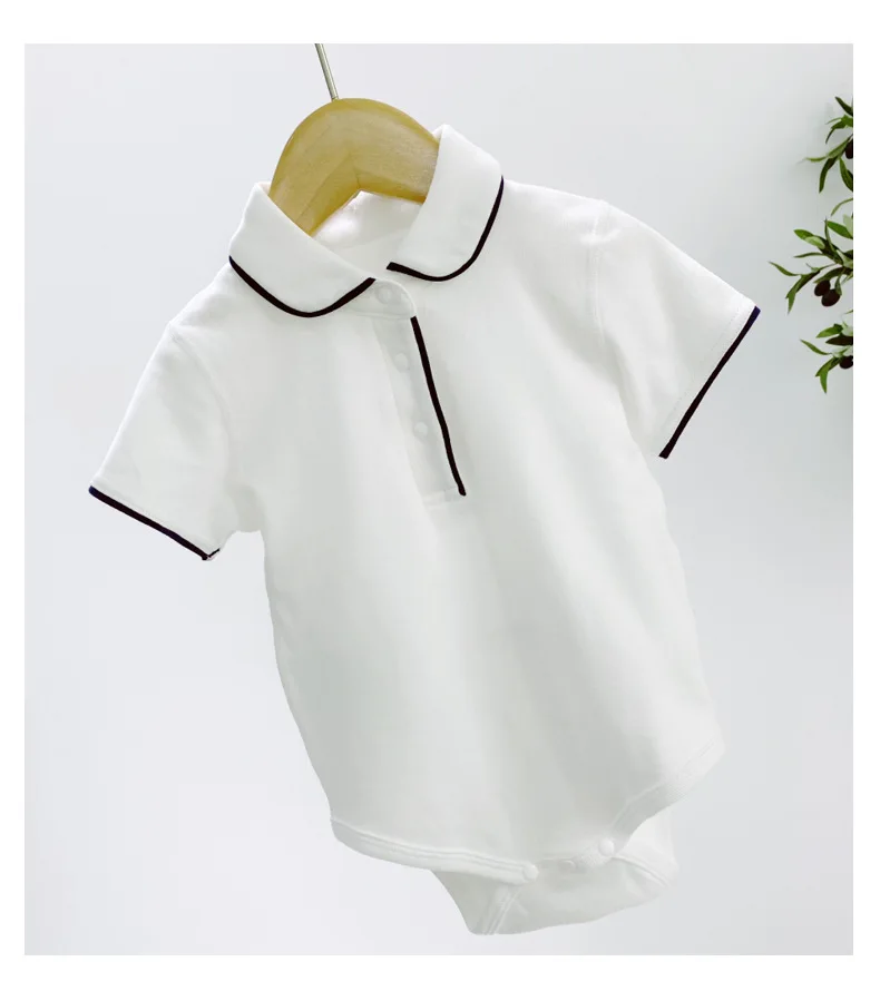 

Wholesale Cotton Soft Comfortable Cool Boutique Summer Short Sleeve Boys Clothing 1-2 Years Old Boys Clothing Set, White