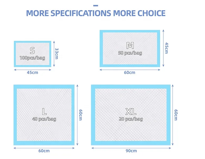
Super Absorbent Pet Training Pee Pads amazon top seller 2021 cheap dog pee pad for dogs 