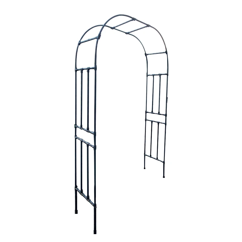 

Plastic Coated Decoration Ningbo Easy Garden Arch Bridge Garden gate, White,black