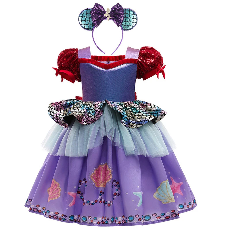 

Girls Cake Design Party Gown Kids Rainbow Princess Fancy Children Baby Girl Flower Applique Dress, Photo