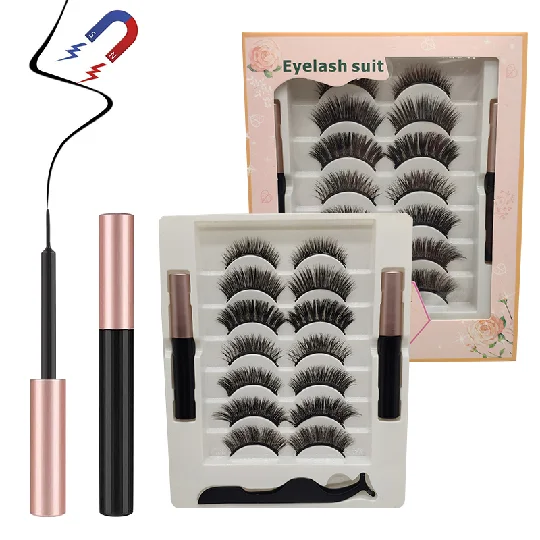 

Eyelashes magnetic eyeliner no glue magnet eyelashes set for Individual magnetic lashes with magnet eye lashes